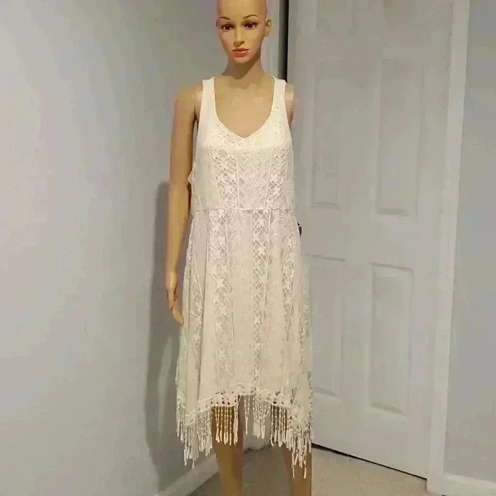 COPY - Maurices lace fringe hem dress